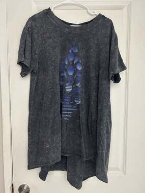 FP Movement Acid Wash Graphic High-Low Tee Size Small
